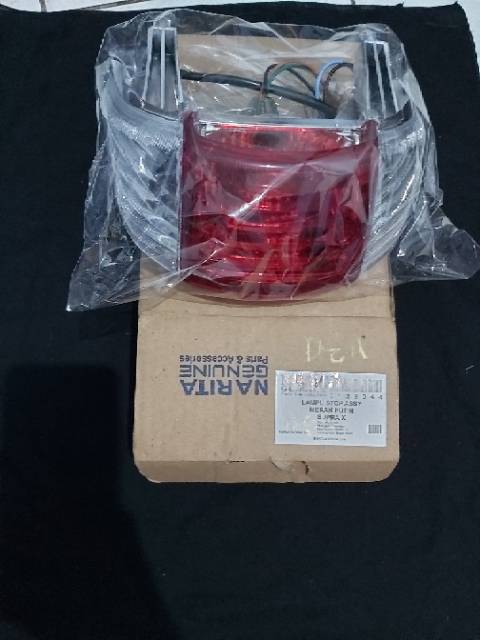 Lampu stop merah putih supra x