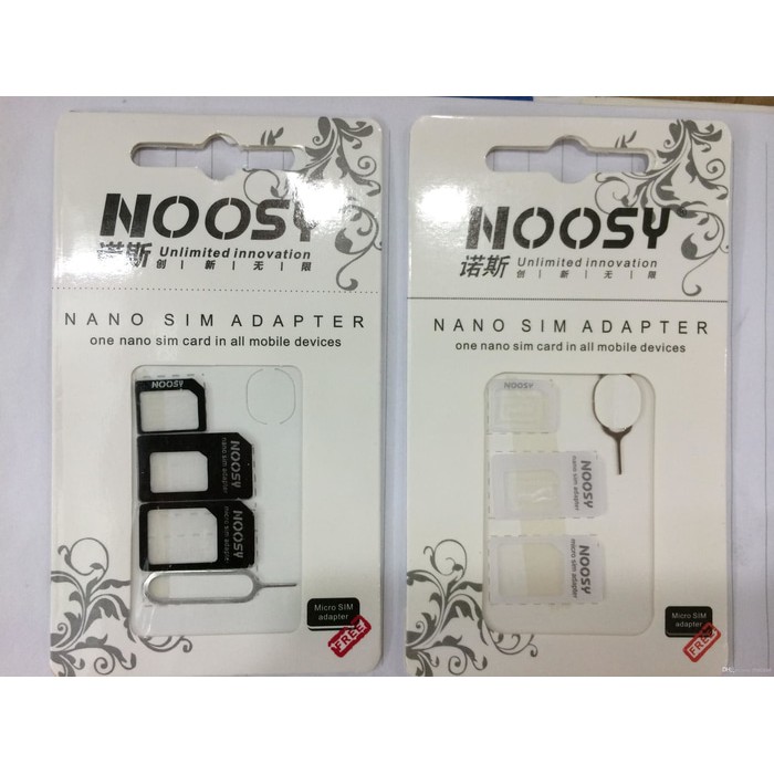 Noosy SIM CARD ADAPTER Nano Simcard Micro Nano Mini 3in1 4in1 Adapter Converter Card 10gr