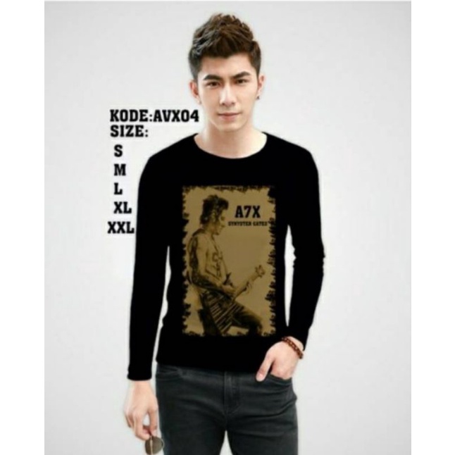 Kaos synyster avenged sevenfold lengan panjang avx04