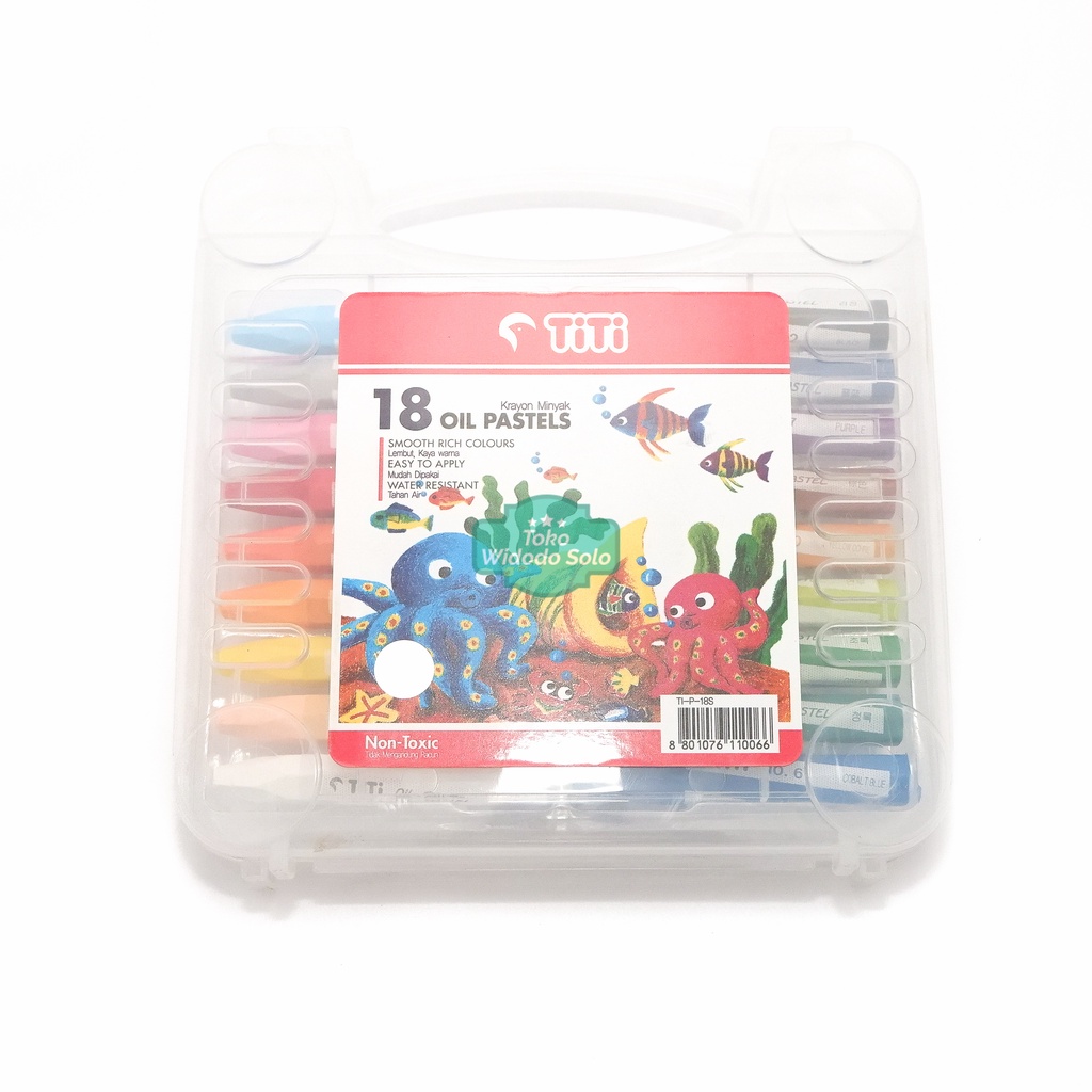 

Crayon Titi Joyko 18 Warna Oil Pastels 18 Colors TI P 18S Non Toxic - 1 Set