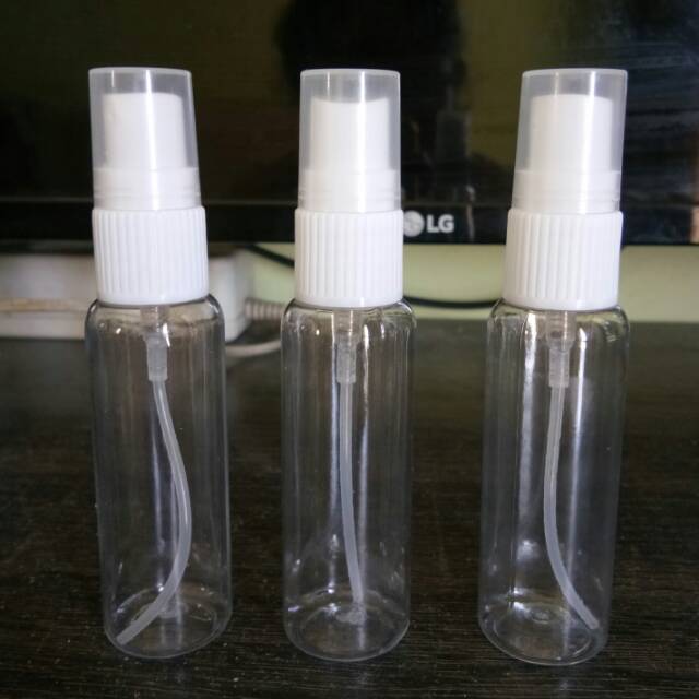 Botol bening 30ml / 30 ml tutup SPRAY