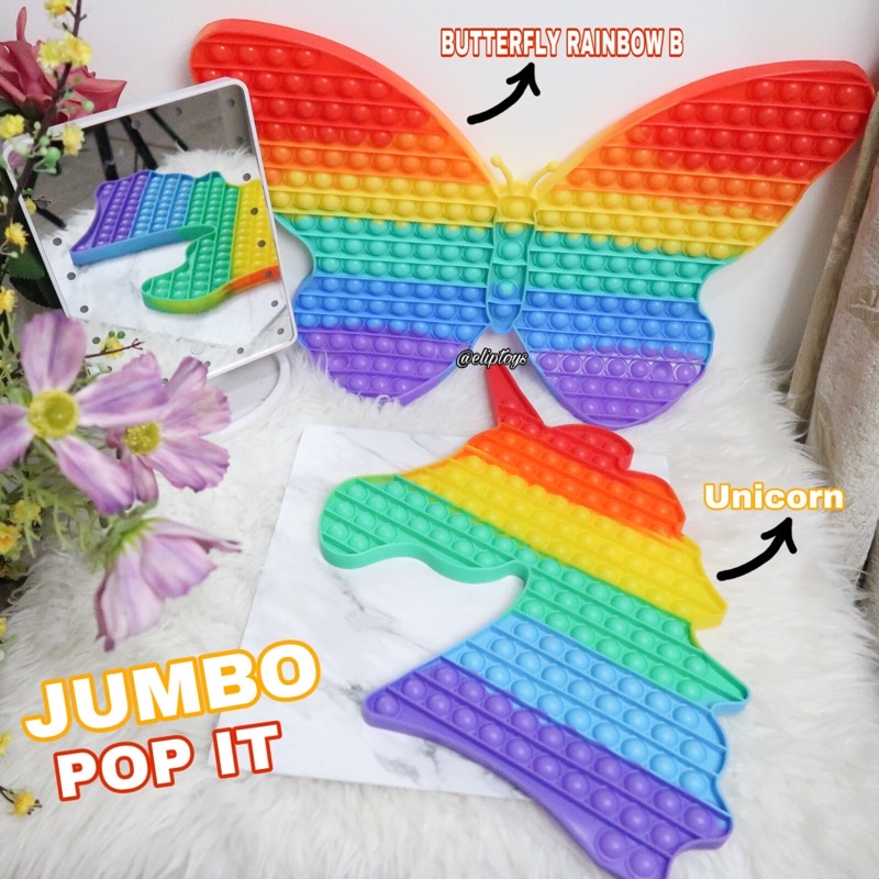 POP IT FIDGET TOY SUPER JUMBO RAINBOW SUPER MURAH ORIGINAL MAINAN ANAK PENGHILANG STRESS