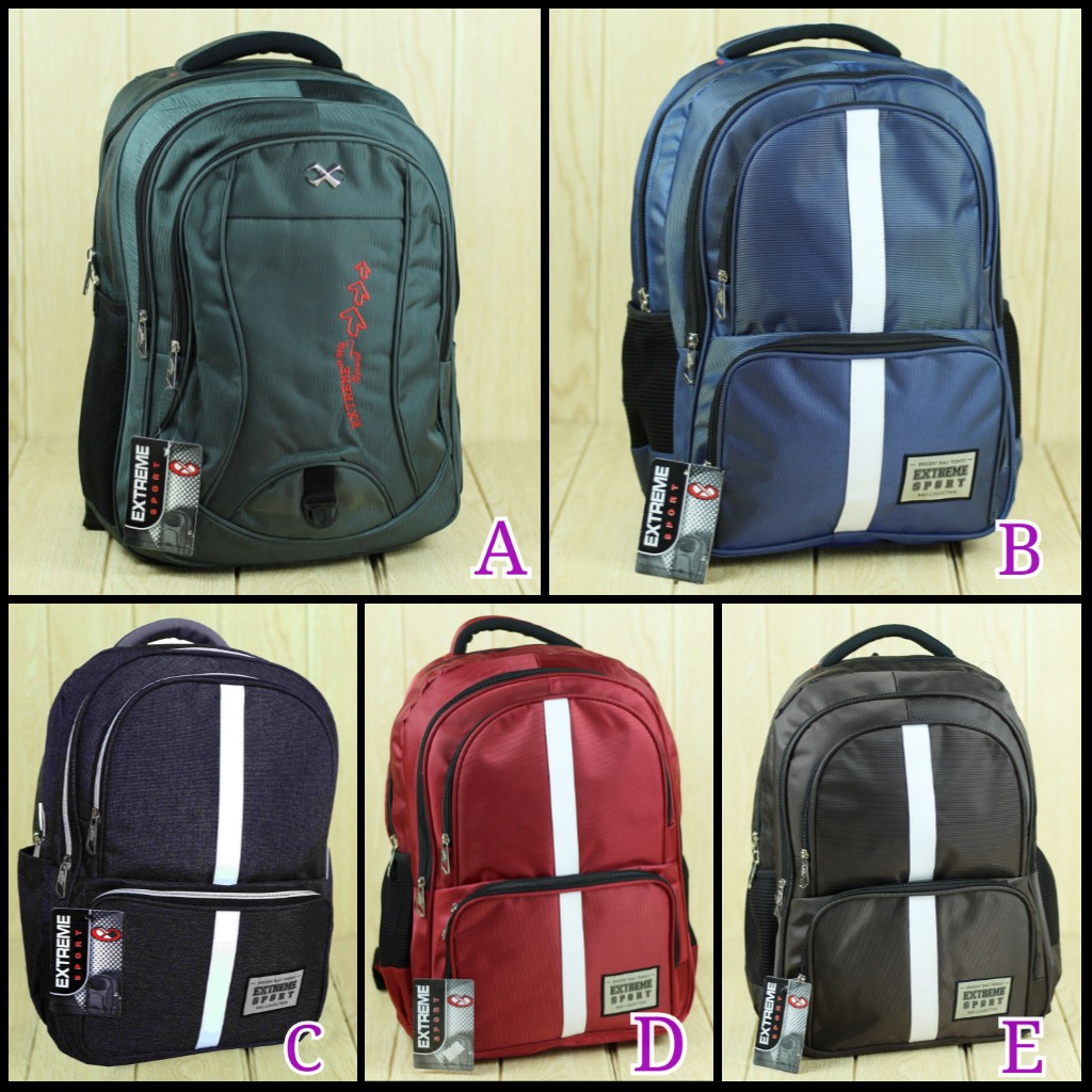 PROMO SERBA SERU!! Tas Punggung Distro Extreme Tebal Ransel Sekolah Kuliah Simple Cowok Pria Bagus