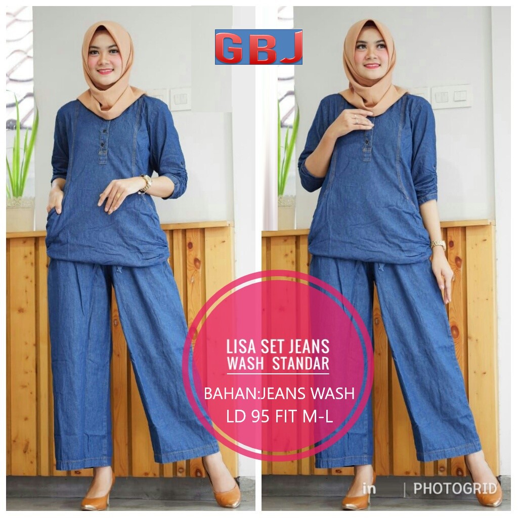 LISA SET / SETELAN ABG KULOT BASIC BR