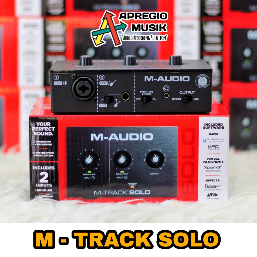 Soundcard Maudio Mtrack Solo M-Audio M-Track Solo Apregio Musik