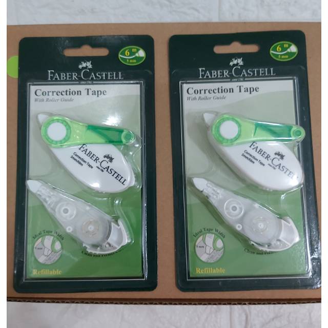 

Correction tape/tip ex kertas faber castel + reffil