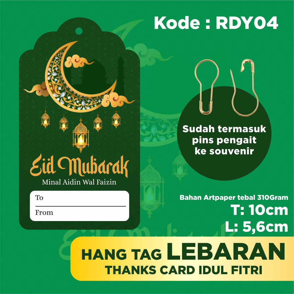 

hangtag eid mubarak / thanks card lebaran