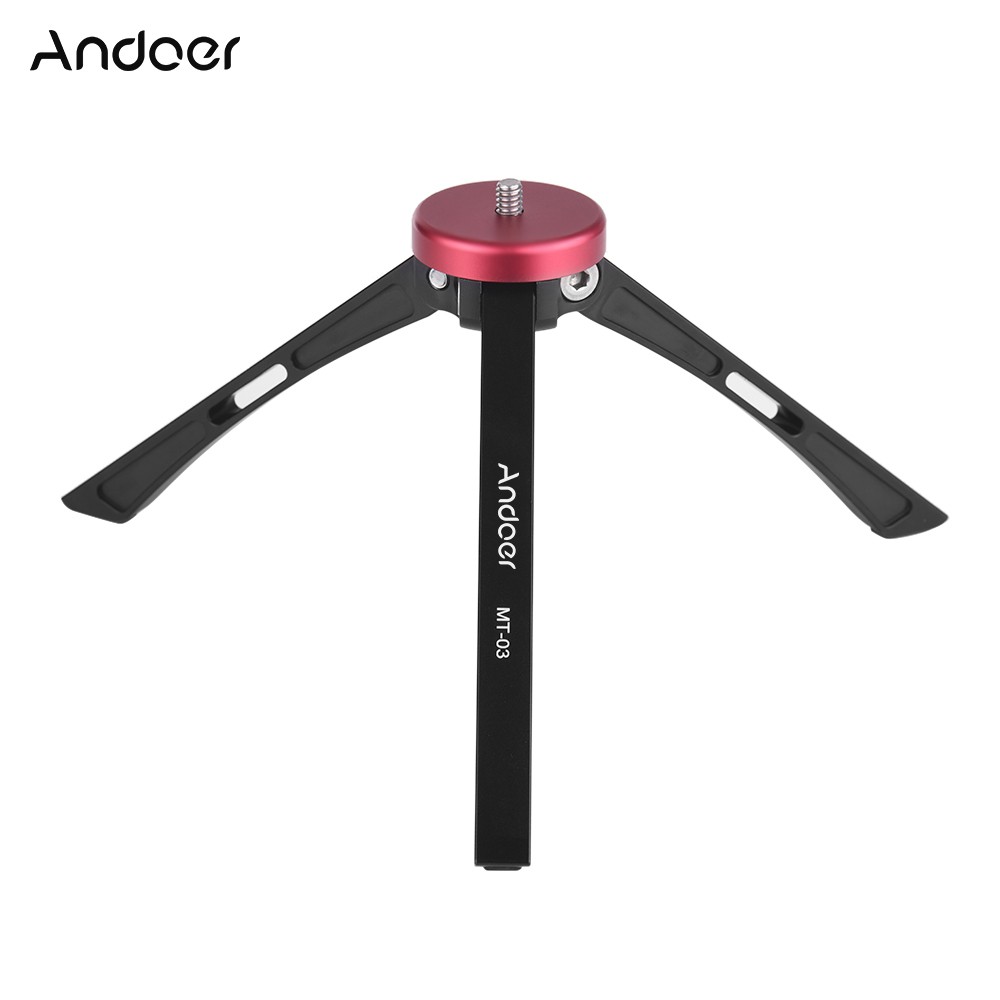 INDORETAIL | Fotografi | Video | Kamera Action Andoer MT-03 Portable Mini Tripod Tabletop Paduan