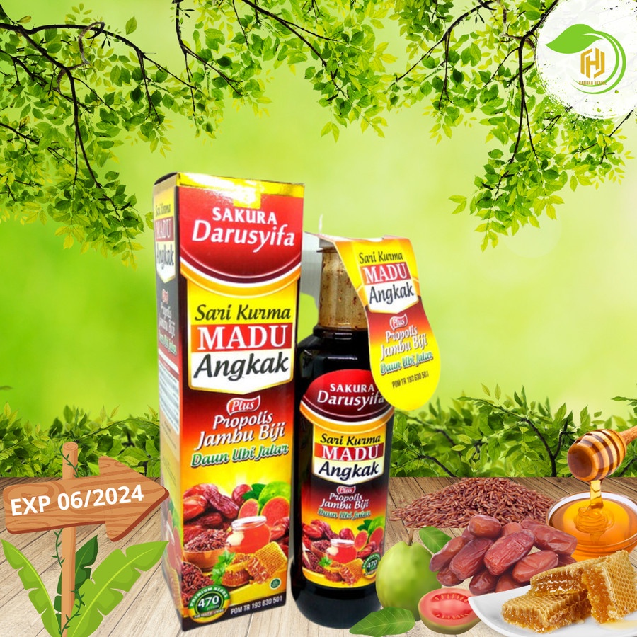

sari kurma madu angkak darusyifa 470gram/obat DBD/Naikin trombosit