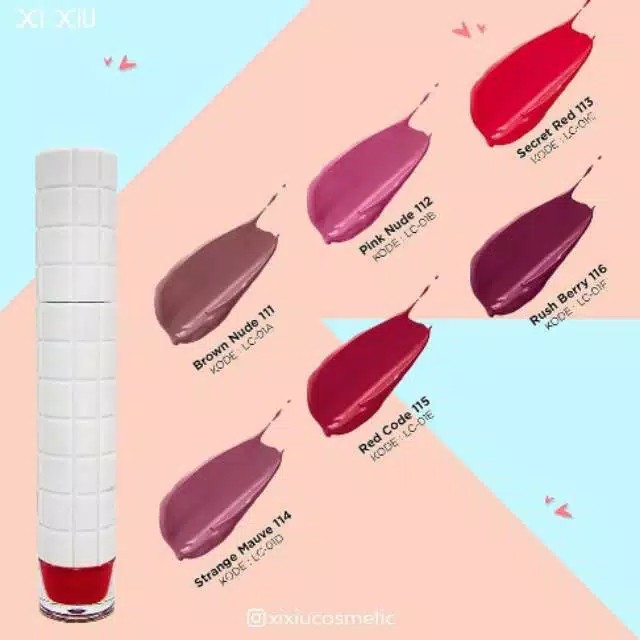 ❣️Rakkistore99❣️Xi Xiu Lip Cream / Lip Cream Satin Matte (100% Original)