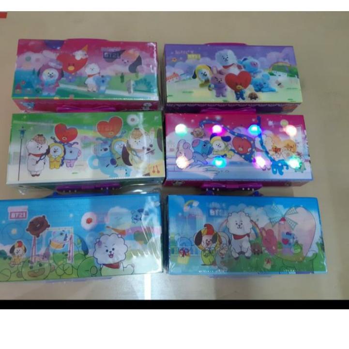 

Flash Sale kotak pensil KODE password ada LAMPU/pencil case/KODE LED ~