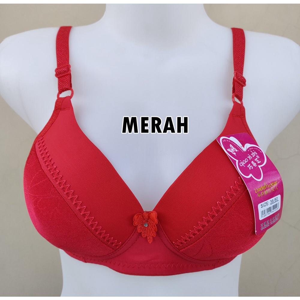 Bra ABG POLOS 1009 uk 34-38 / RENDA / BH Remaja / BH Busa Tipis / BH Tanpa Kawat