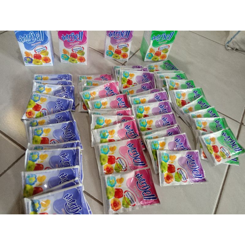 

Nutrijell Ager" Rasa (Orange, Anggur, Bluberi, dll)