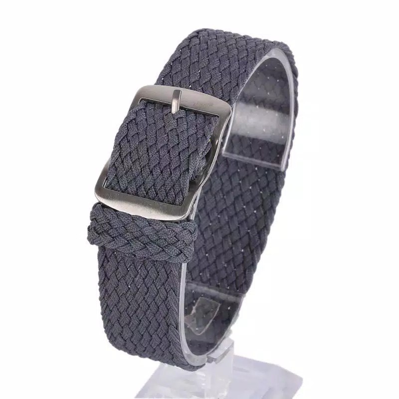 Tali Jam Tangan Perlon Kanvas Strap Seiko Abu