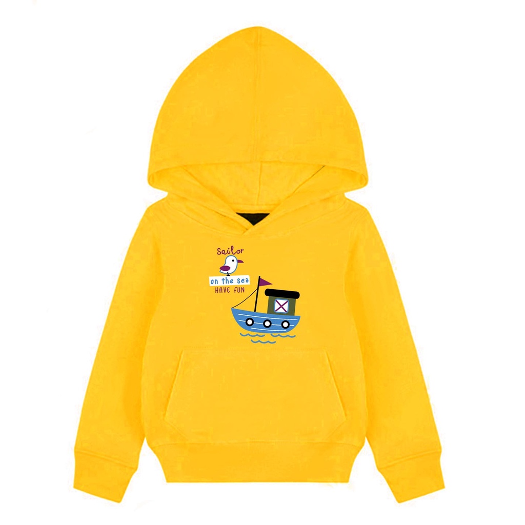 Hoodie Anak Sailor Sweater Pakaian Fleece Anak M - XL