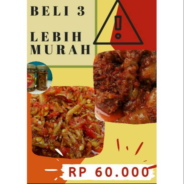 

Sambal Teri Cumi Beli 3 Paket Murah