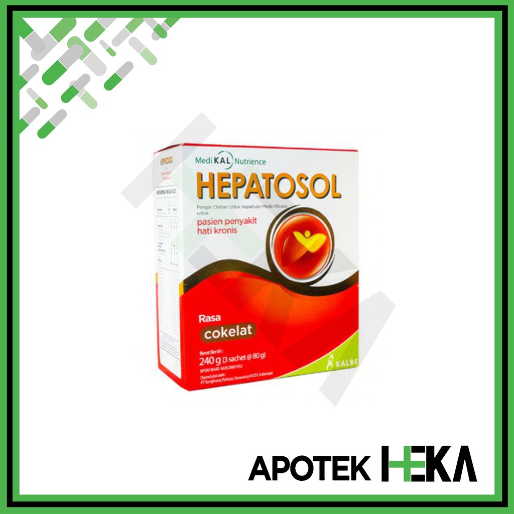 Hepatosol Vanila/Coklat 240 gram - Nutrisi Kesehatan Hati (SEMARANG)