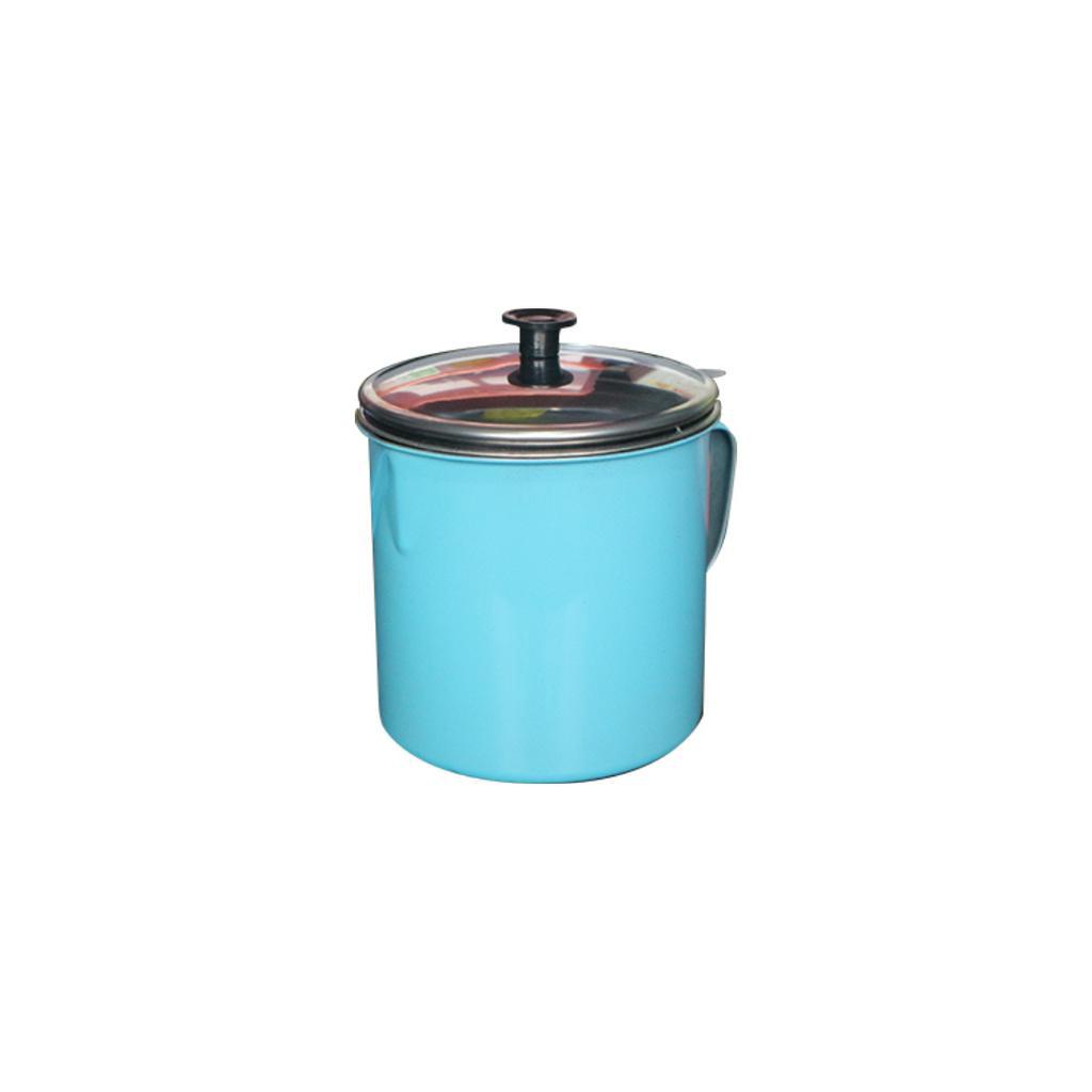 Oil Pot Stainless 1,3 Liter Warna Tempat Penyimpan Wadah Minyak / Filter Minyak Kapasitas 1,3L