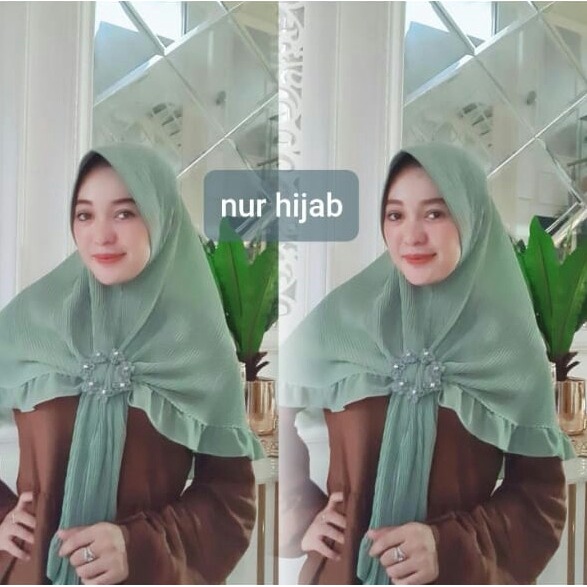 KERUDUNG ISNTAN TERBARU ~ BERGO SERUTY PLISKET GESPER ~ HIJAB SERUTY MODEL TERBARU ~ HIJAB ISNTAN TE