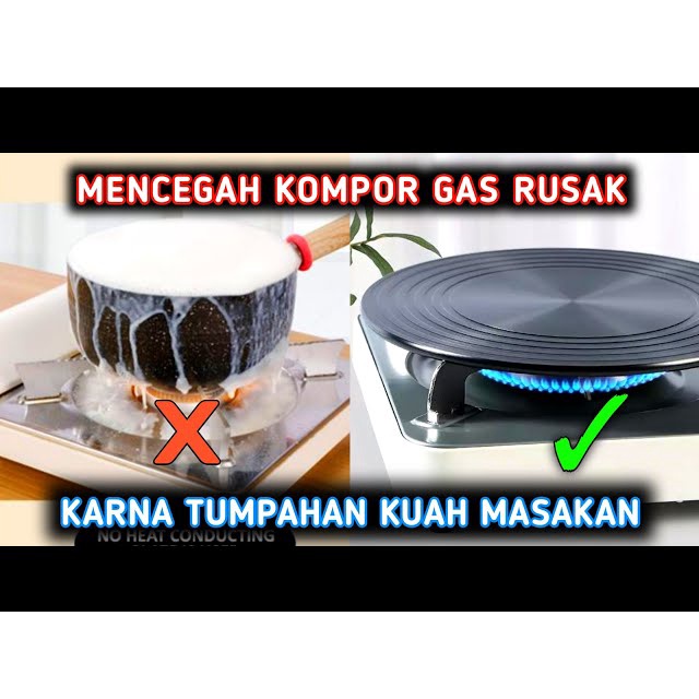 &lt;^ SJA ^&gt; Plat Alas Panci Anti Gosong 24cm Plat Tatakan Panci Konduksi Kompor Gas Alas Panci Anti Gosong