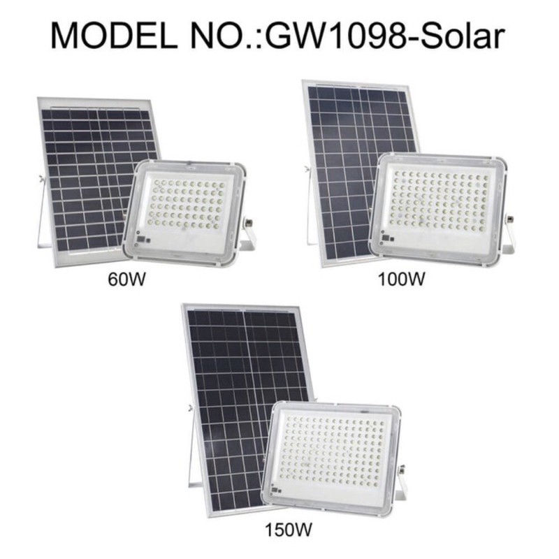 LAMPU SOROT LED TENAGA SURYA 60 WATT SOLAR CELL PANEL 60WATT 60W Lampu tembak 60Watt bergaransi