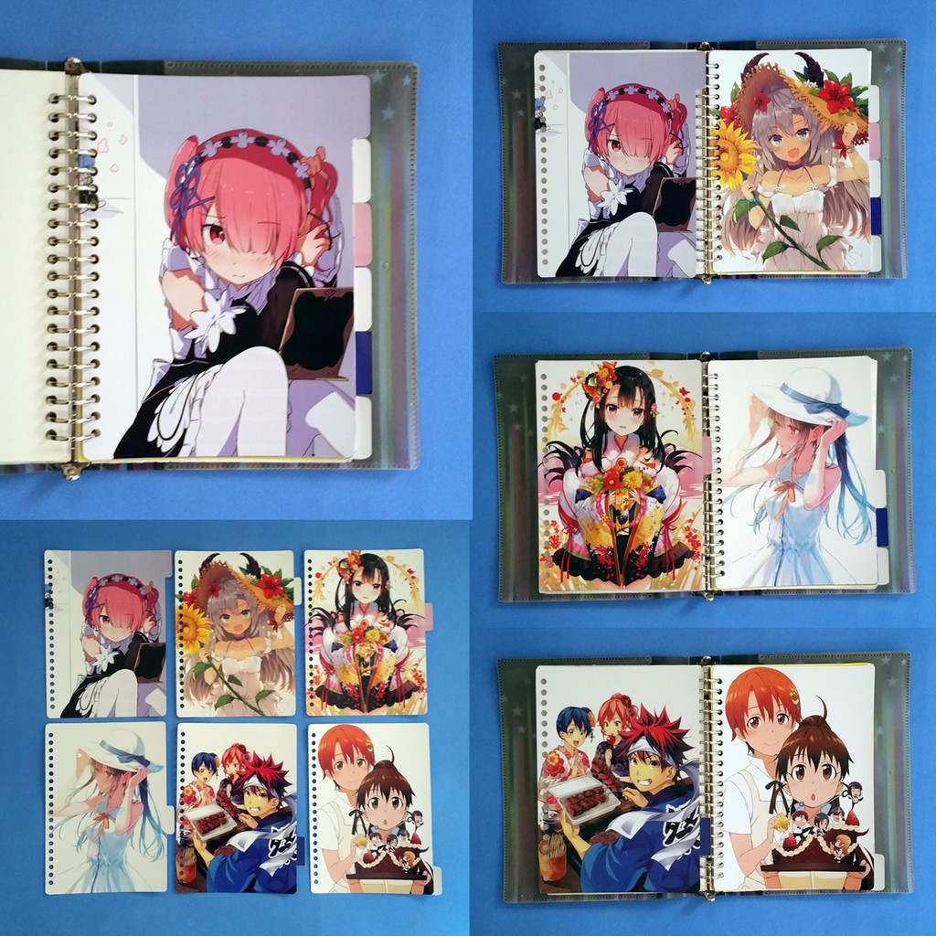 

Pembatas Anime Cartoon Binder 2 Ring, 6 Ring, 20 Ring, 26 Ring 1 Set 6 Lembar Laminasi Glossy Murah