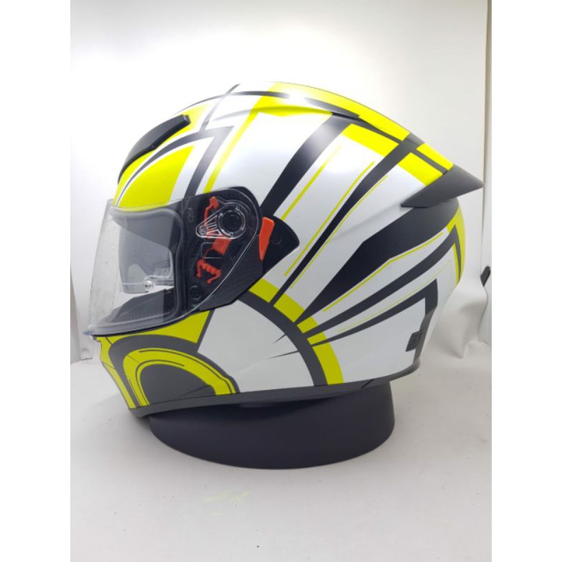 HELM FULL FACE AGV K-3 SV AVIOR MATT WHITE/LIME