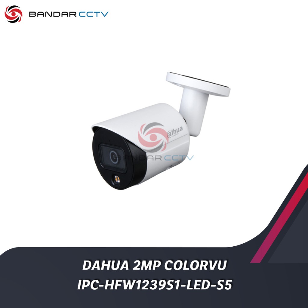 IP Camera Outdoor Dahua 2MP ColorVu IPC HFW1239S1 LED S5