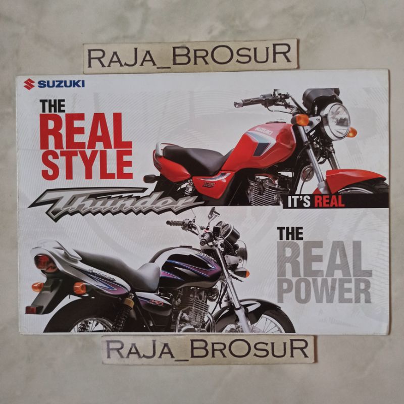 Poster brosur katalog leaflet Suzuki Thunder 125/Suzuki Thunder 250 2004