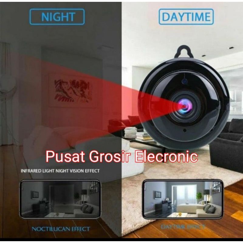 CCTV MINI  CAMERA MINI V380 HD 1080P WIRELESS CCTV  WIFI  Pantau Jarak Jauh Menggunakan