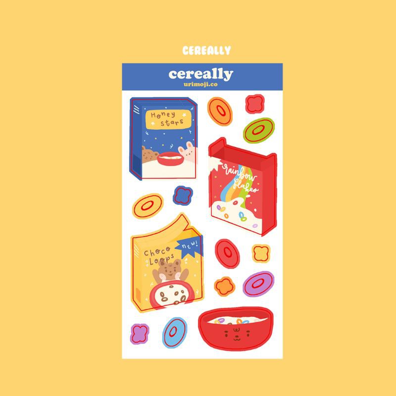 

URIMOJI.CO - Cereally sticker sheet