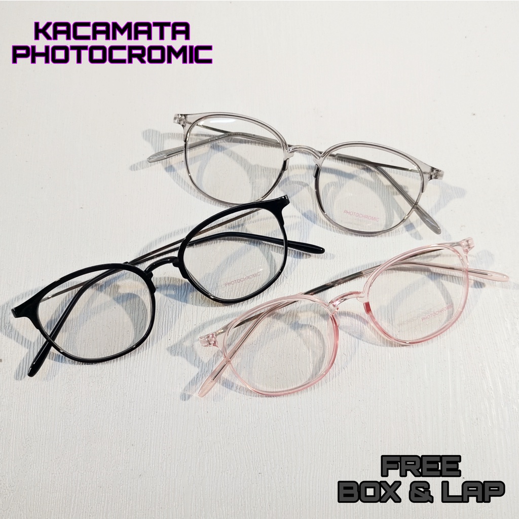 VIRAL PHOTOCROMIC BLUERAY FASHION STYLE HIJAB KOREAN STYLE KACAMATA BERUBAH WARNA CEWEK COWOK UNISEX TRENDY - SS