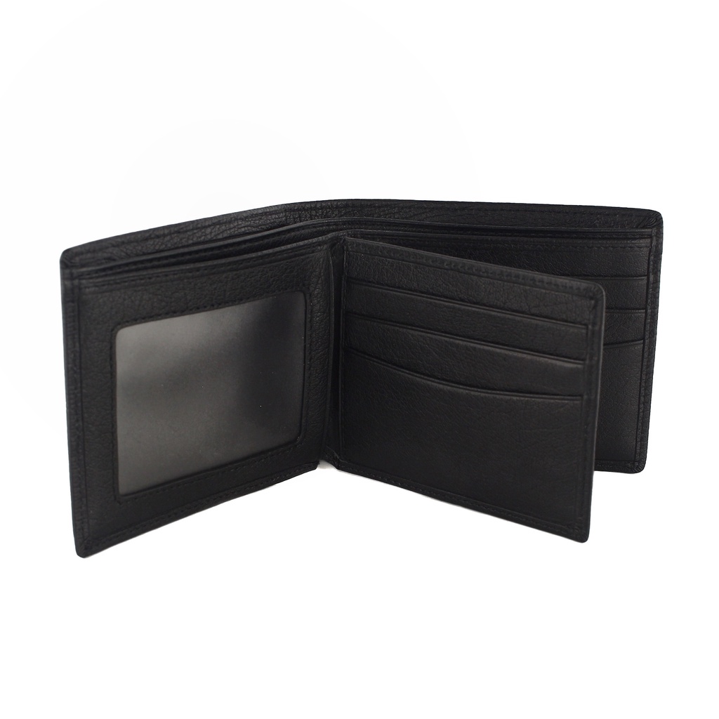 TOKOKOE - Dompet Pria model Tidur bahan Kulit Premium Dompet Lipat - AIG 1302-12 Black