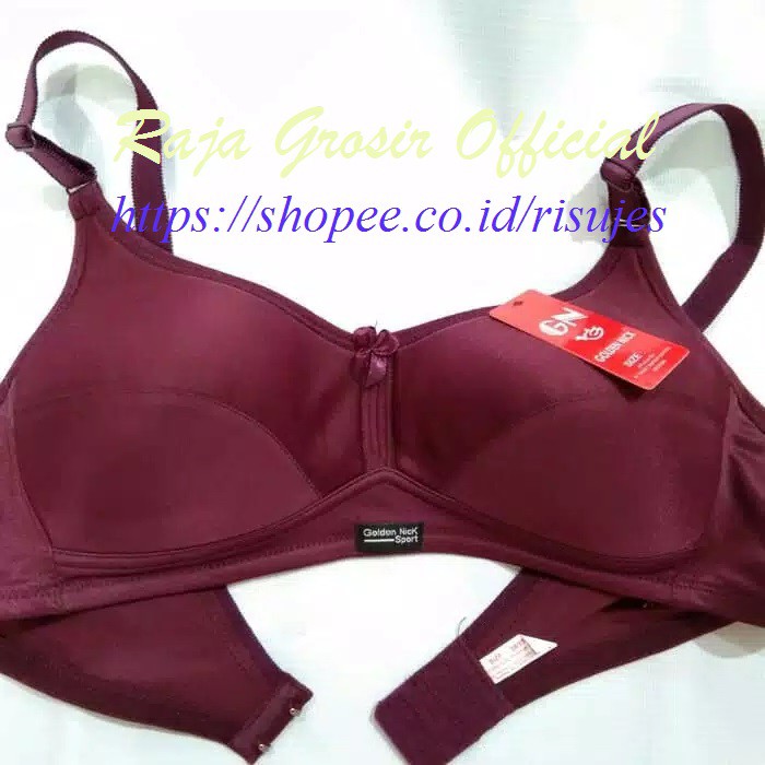 Bra Permukaan Licin-Busa Tipis-Kait 2-Tanpa Kawat Golden Nick K364 / Bra GN K 364