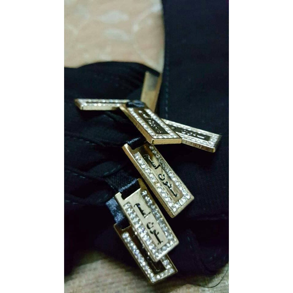 Cadar Bandana Poni import SAUDI ori plat bandul pin niqab niqob kare