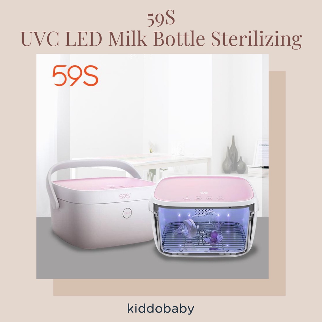 59S UVC LED Milk Bottle Sterilizing Box - T5 | Alat Steril Botol | Portable Sterilizer