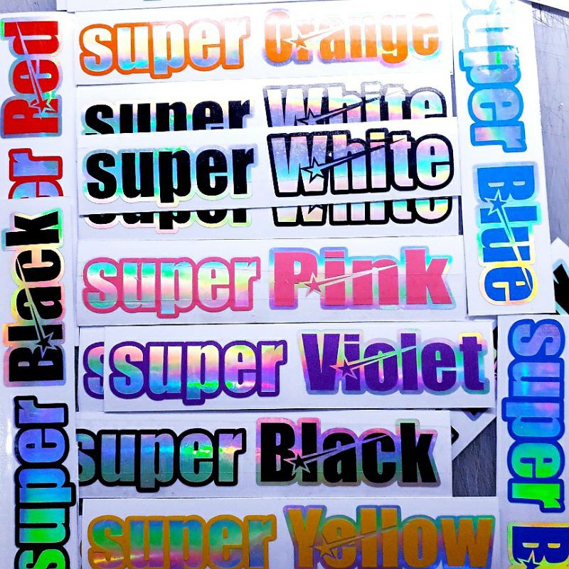 Cutting Sticker Super... | Variasi Aksesoris Helm, Motor, Dan Mobil | Bukan Sticker Print Atau Decal