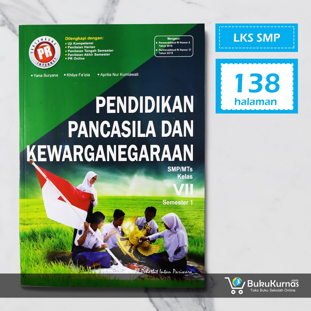 Buku Lks Ppkn Smp Kelas 7 Semester 1 K13 Intan Pariwara