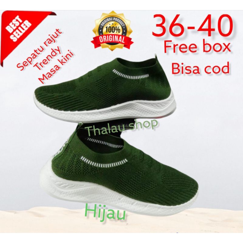 SEPATU RAJUT KDM IMFORT, SEPATU SNEAKER, SEPATU RUNNING, SEPATU SLIP ON, SEPATU SANTAI WANITA 36-40.