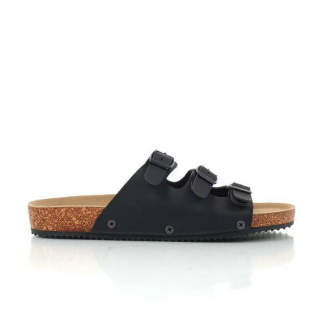 DISC 50% SANDAL KULIT GOODNESS FLOW BLACK