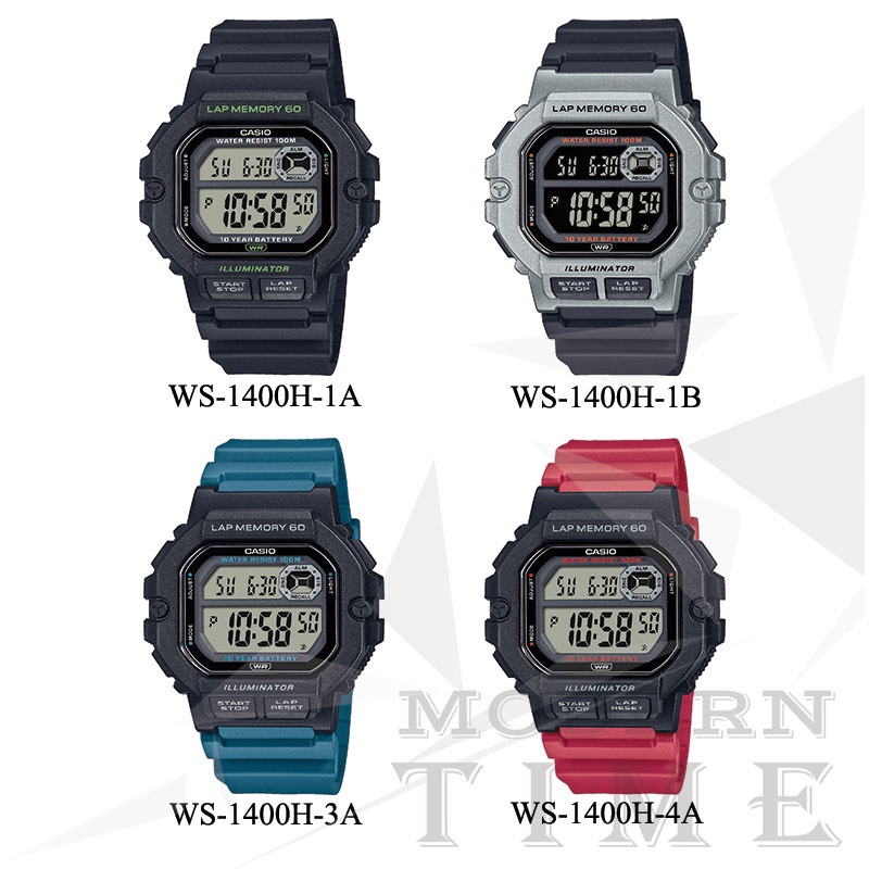 Casio Original WS-1400H Series - Jam Tangan Pria