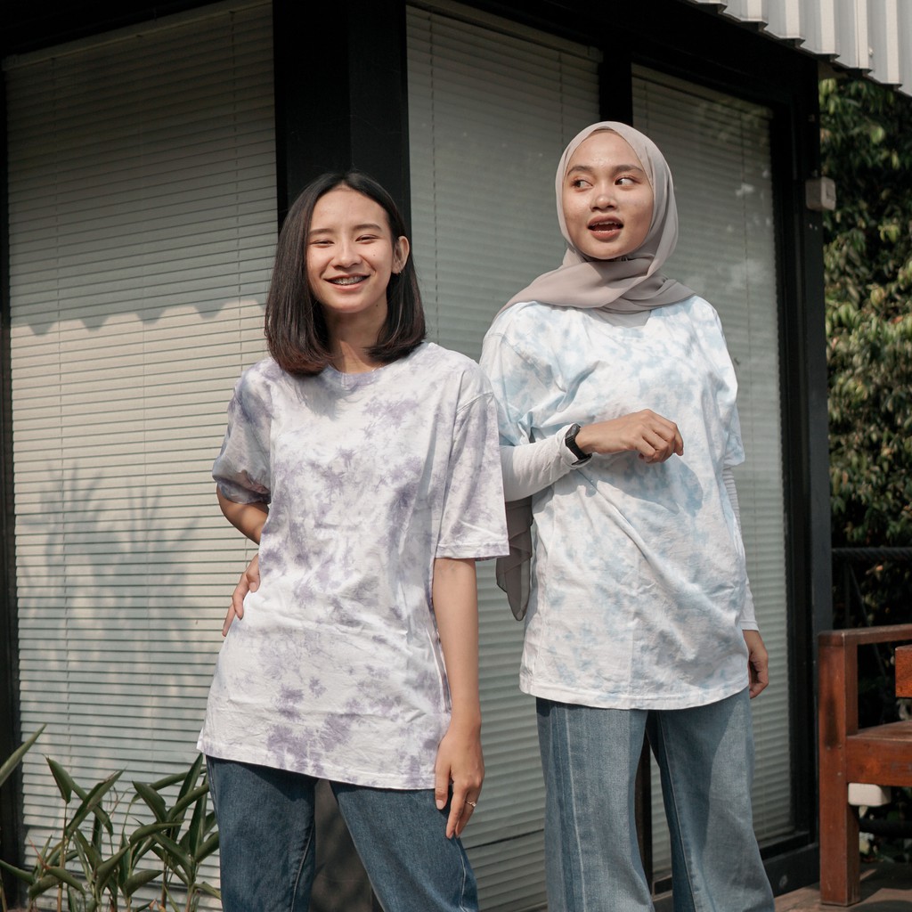 Oversized T-Shirt Kaos Tie Dye Gradasi NR