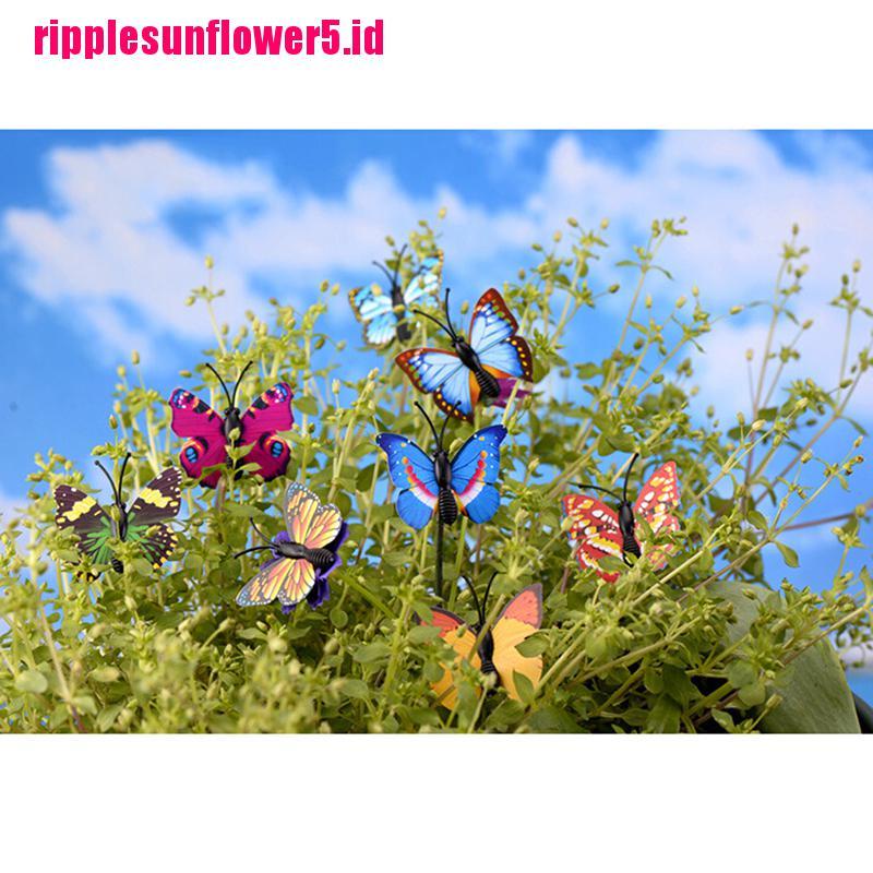 4pcs Miniatur Kupu-Kupu Untuk Ornamen Rumah Boneka