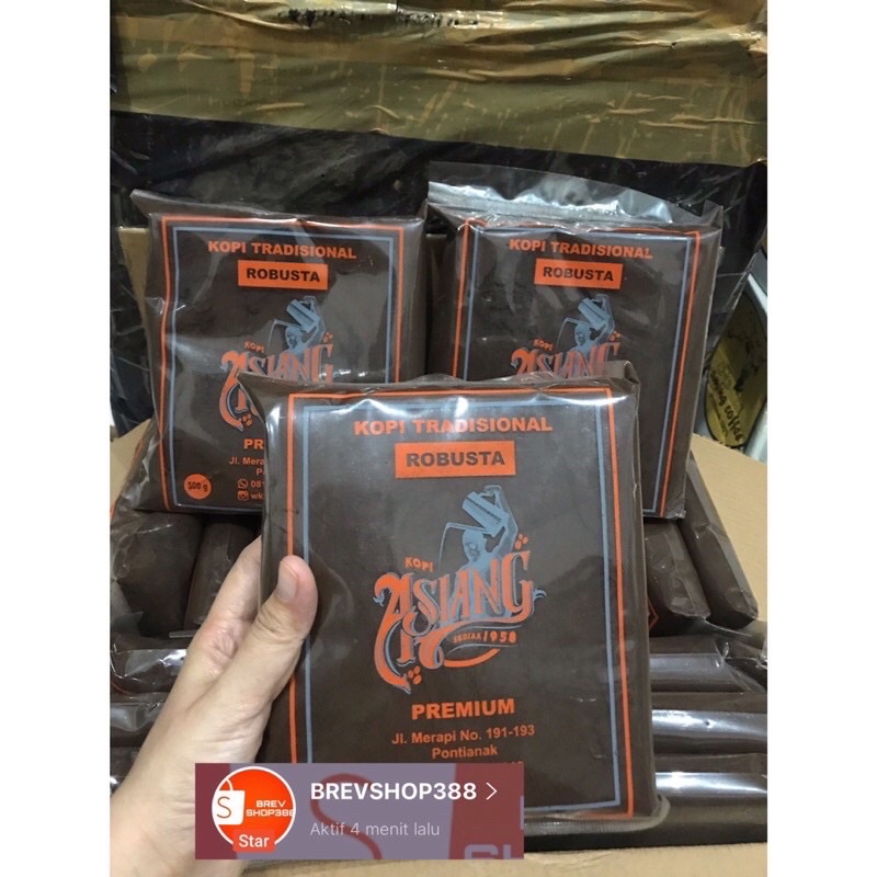 KOPI AMING Coffee shop kopi bubuk legendaris Aming asli pontianak KHUNTIEN PILIHAN KOPI ROBUSTA