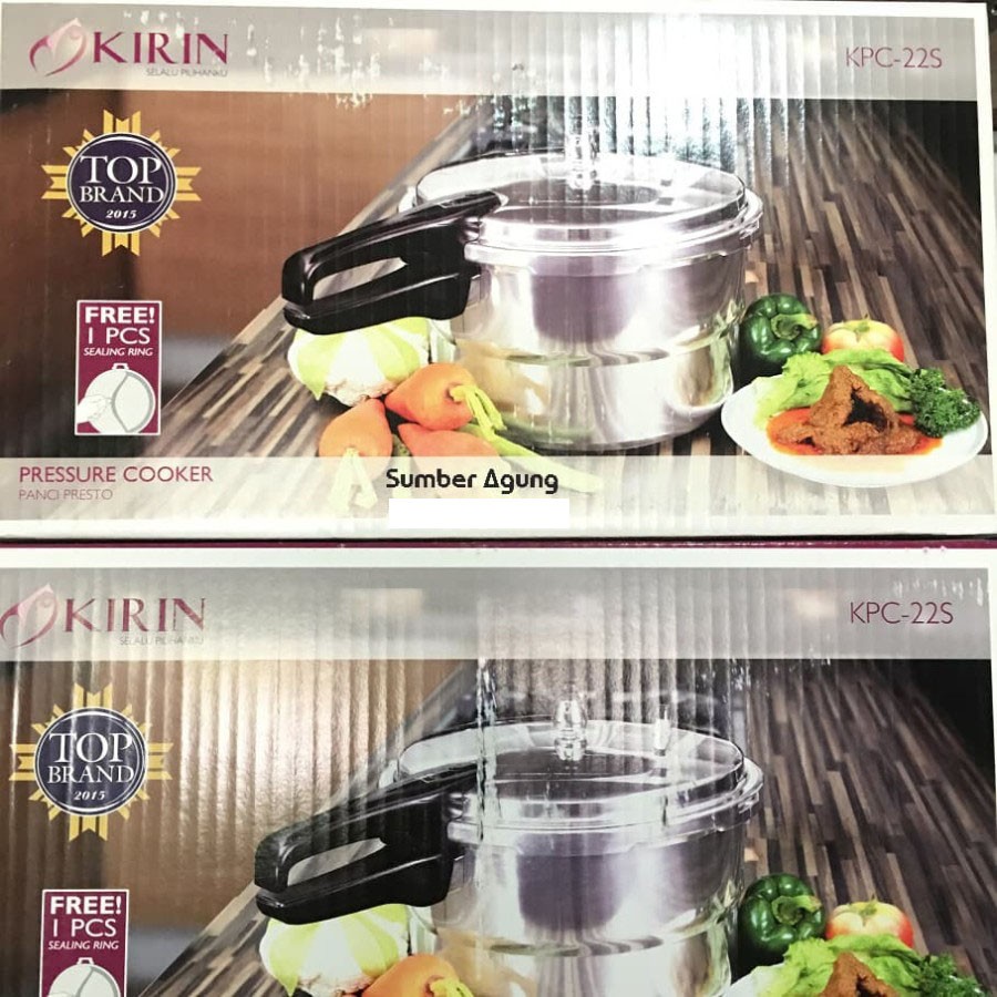 Kirin KCP22S Presto 6 Liter KCP22 Pressure Cooker Panci Presto