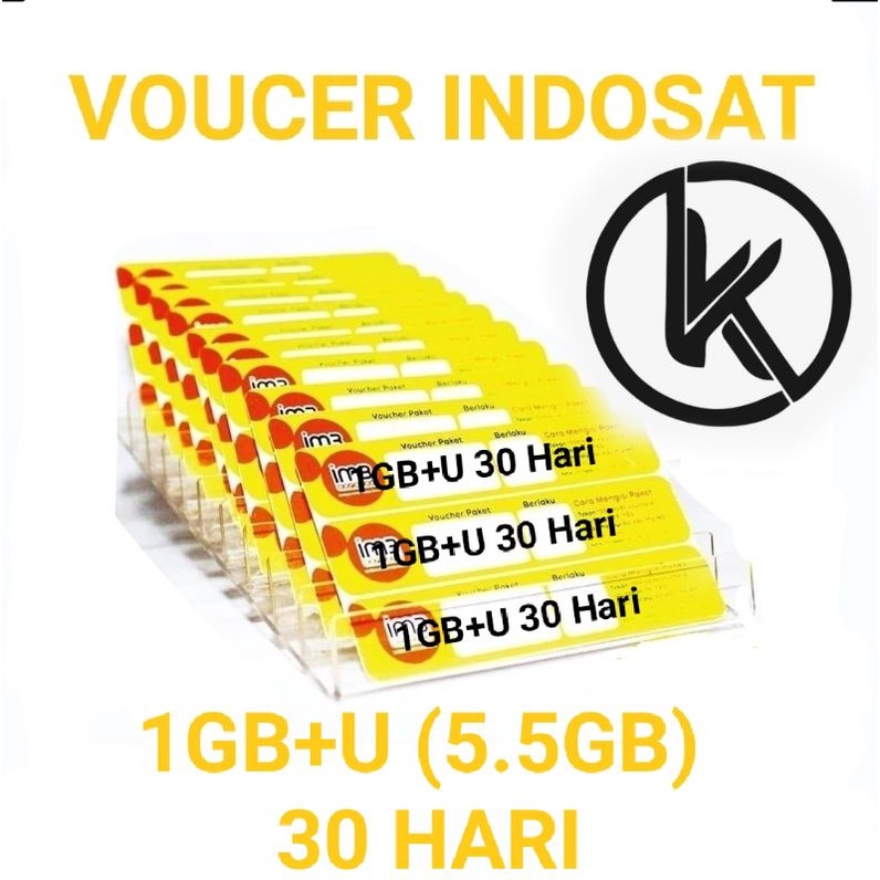 Voucer Indosat Unlimited 1GB+U (5,5GB) JAWA TENGAH dan DIY