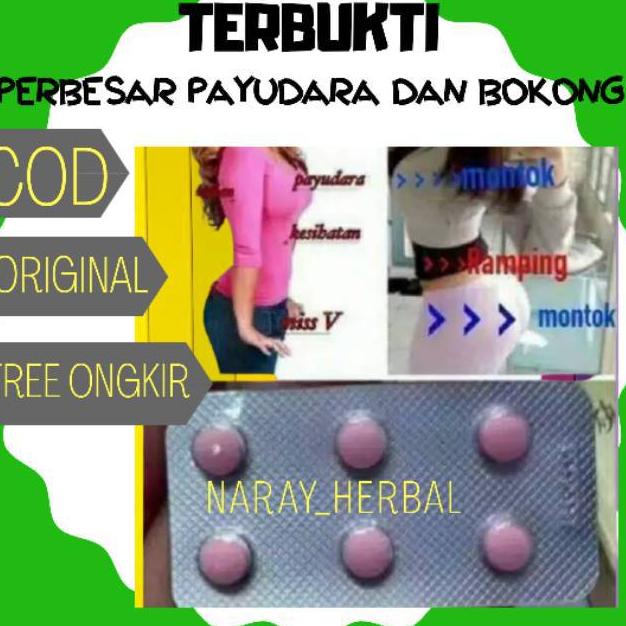 [KODE YANKJ] (BISA COD) Eceran Obat Pil Cina China Hormon Estrogen Payudara Bokong Montok Ampuh Alam