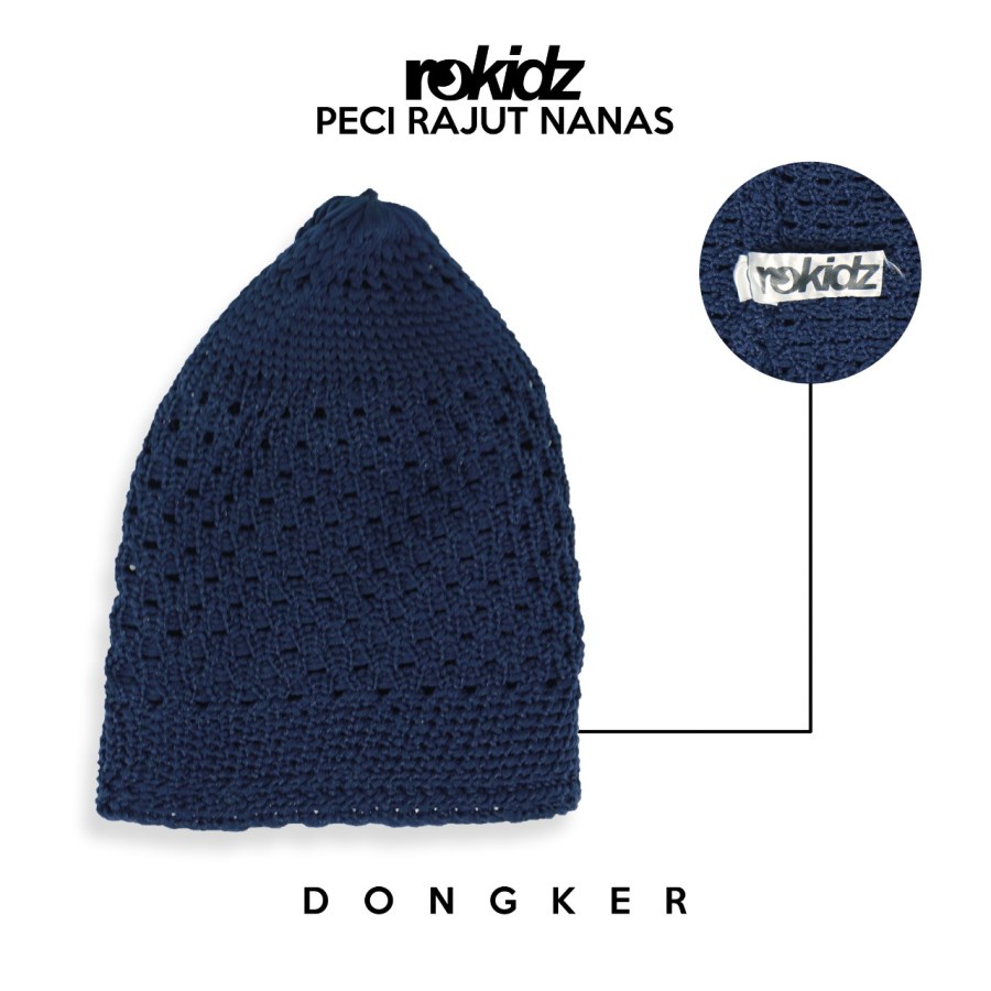 Peci Nanas ROKIDZ Peci Rajut Melar Elastis Anak Laki-Laki