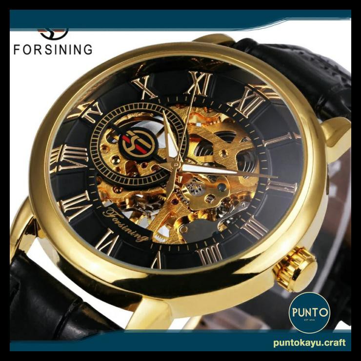 Indh Jam Tangan Pria Mekanik Automatic Forsining GMT838 TERBARU Kode 1232