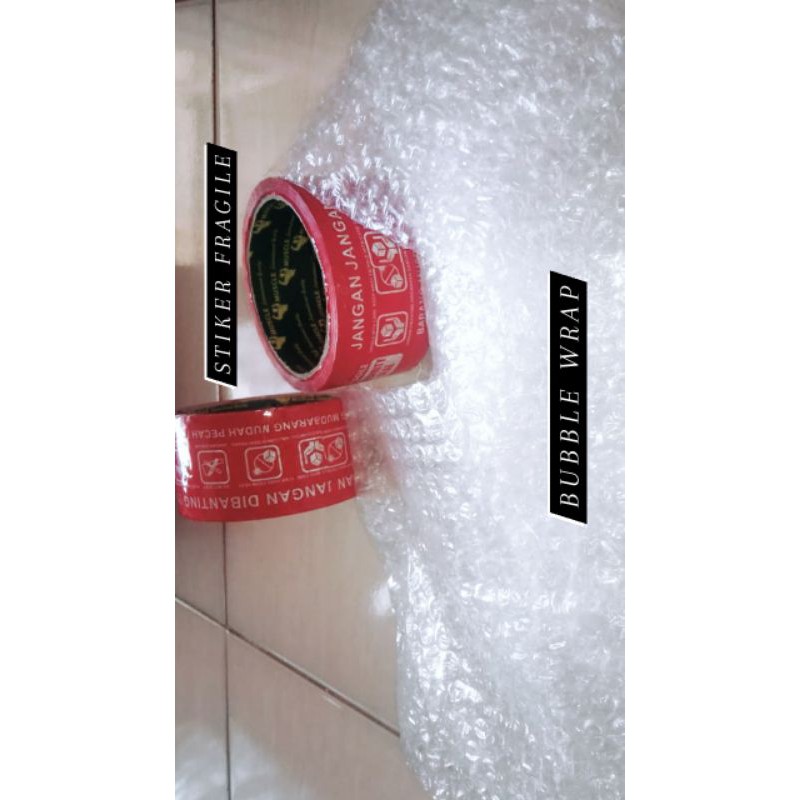 

TAMBAHAN KEAMANAN PRODUK (BUBBLE WRAP & STIKER FRAGILE) InshaAllah Barang Anda Aman Sampai Tujuann